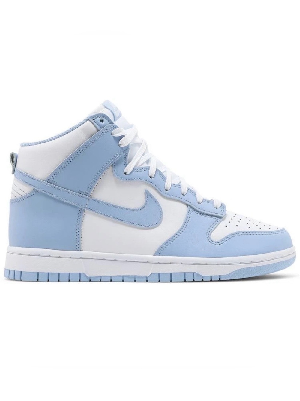 NIKE Dunk High Top Aluminum White Basketball Shoe Women’s 7.5 EXCELLENT
